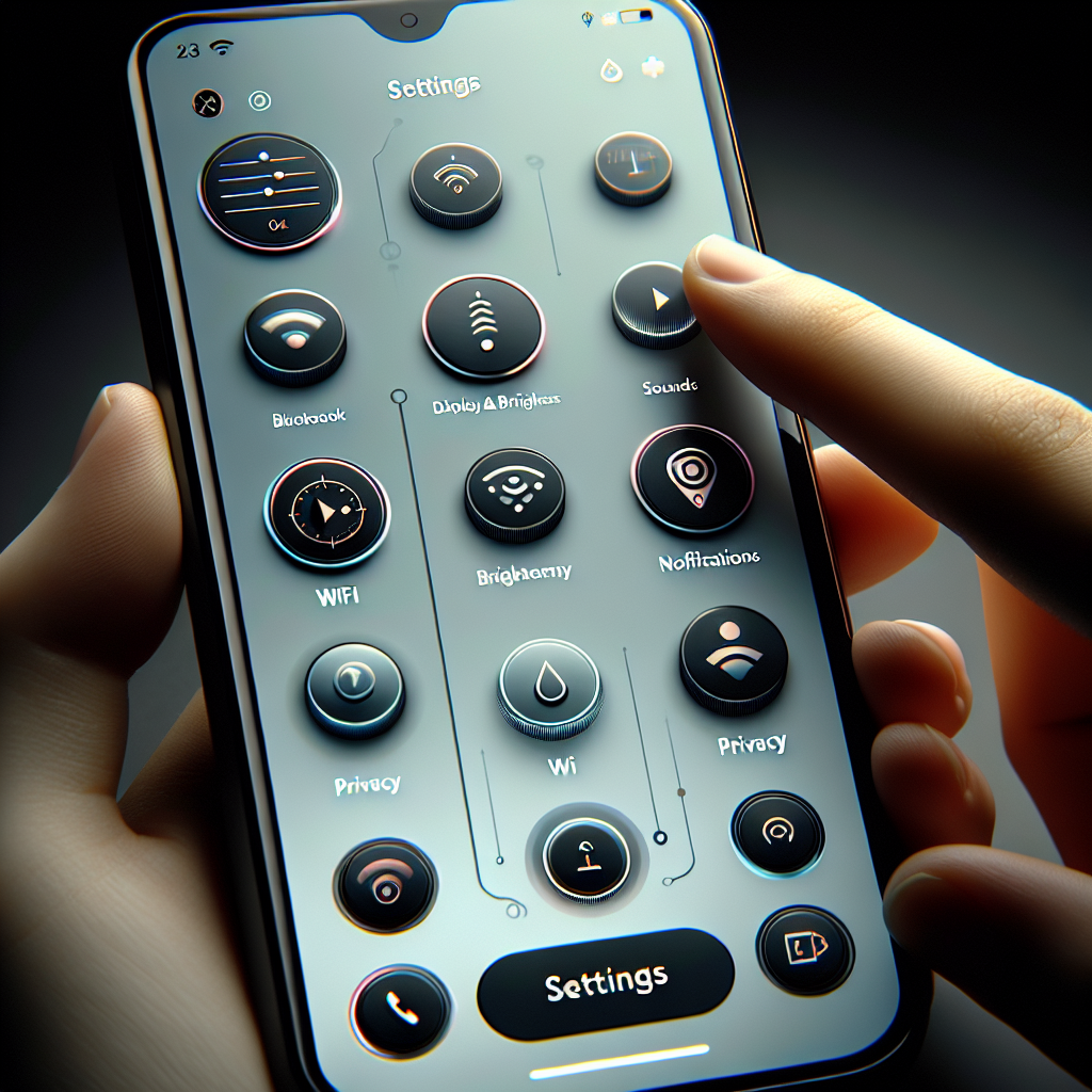 スマートフォンの設定を見直す