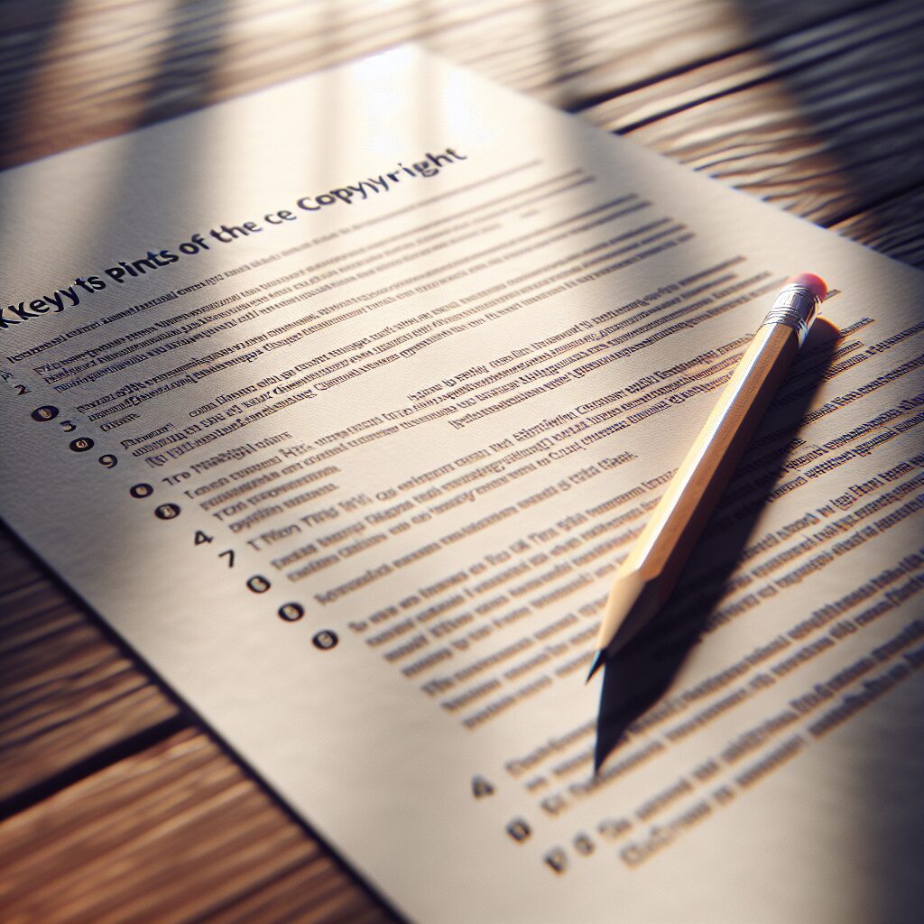 - 著作権契約の重要ポイント