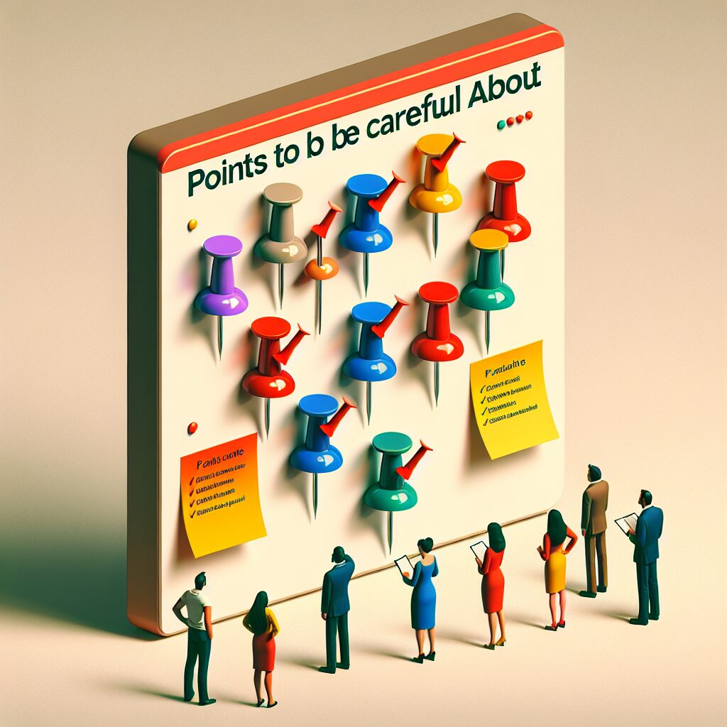 ユーザーが気をつけるべきポイント