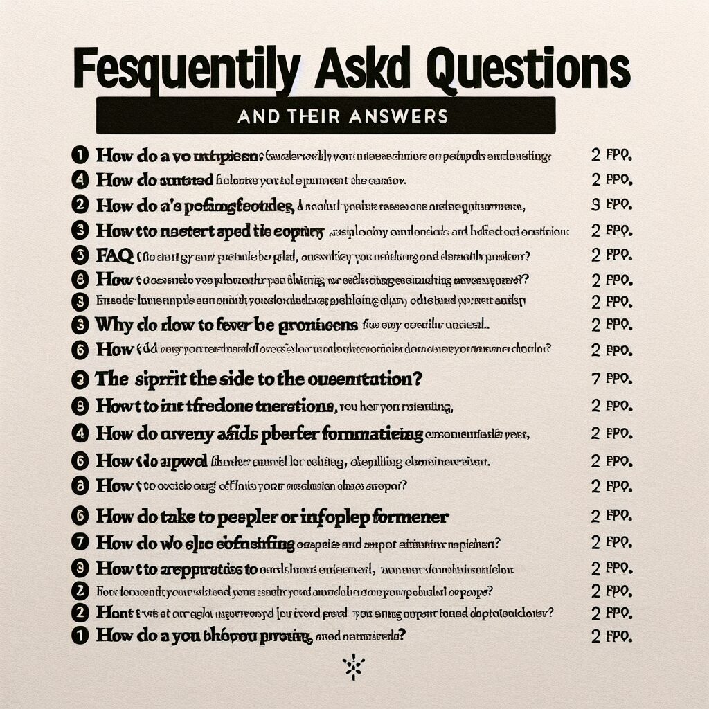 よくある質問とその回答