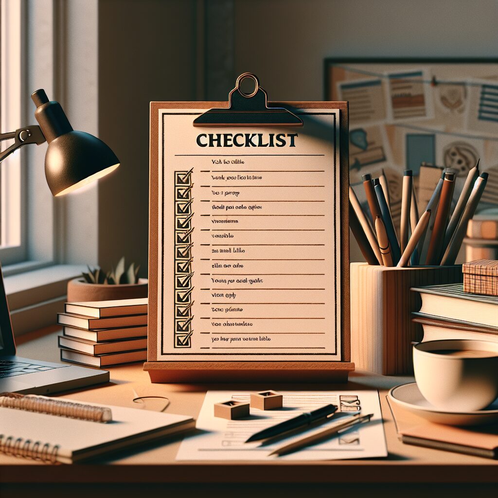 効果的なチェックリストの作成方法