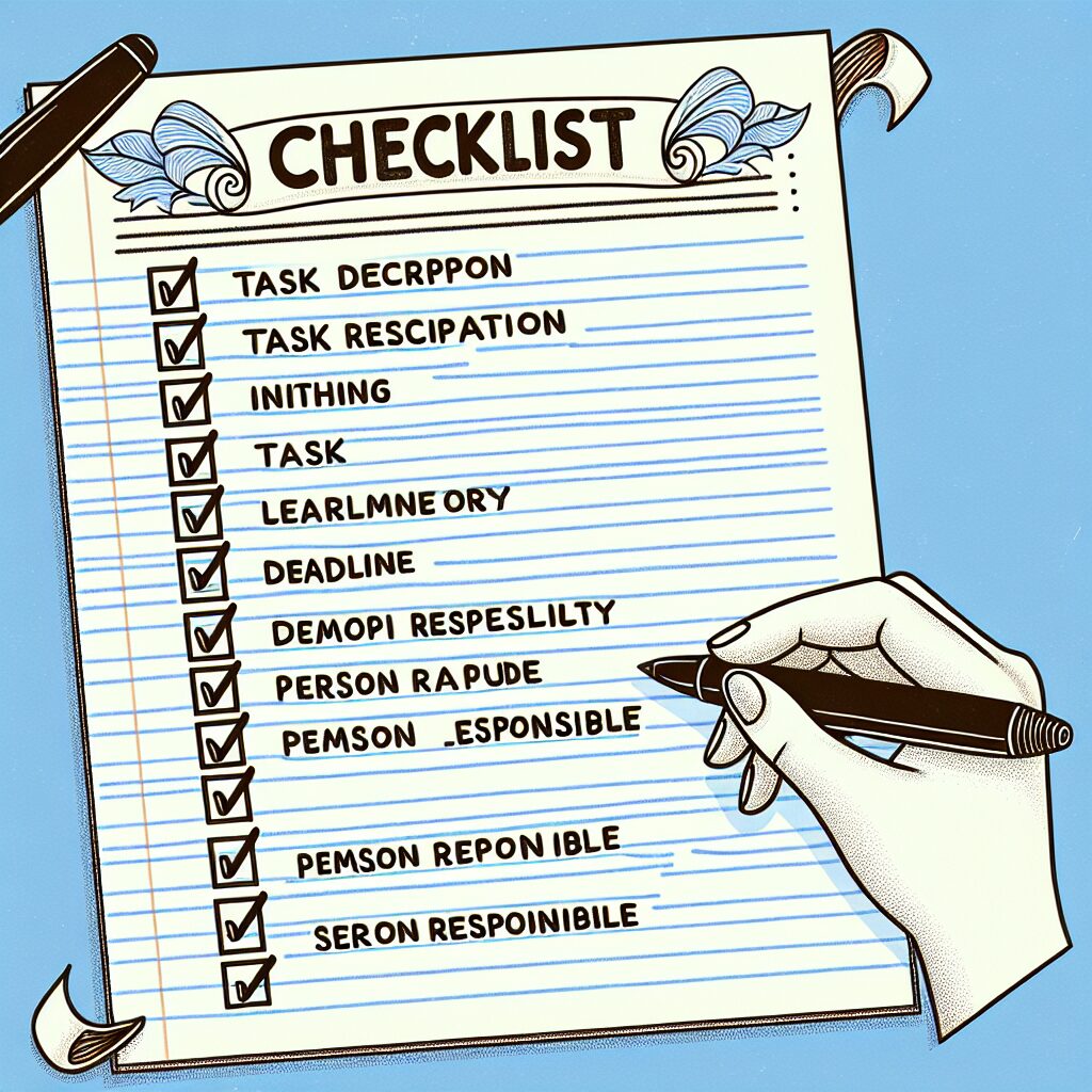 チェックリストに含めるべき要素